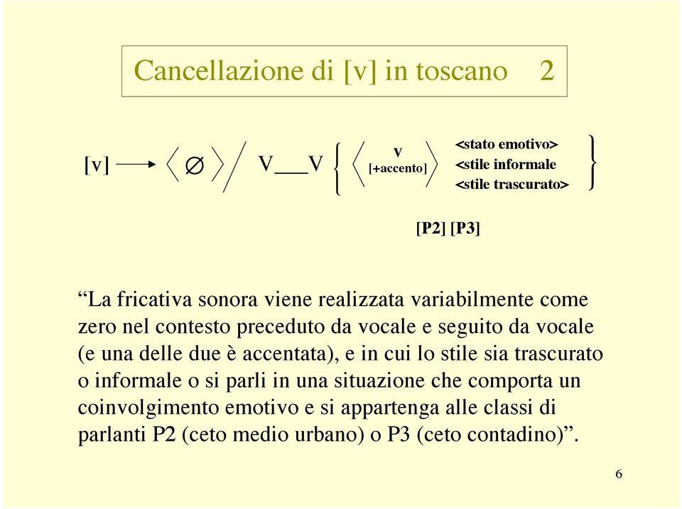 vocale (e una delle due è accentata), e in cui lo stile sia trascurato o informale o si parli in una situazione che