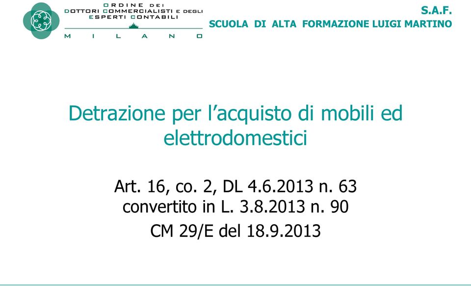 Detrazione per l acquisto di mobili ed