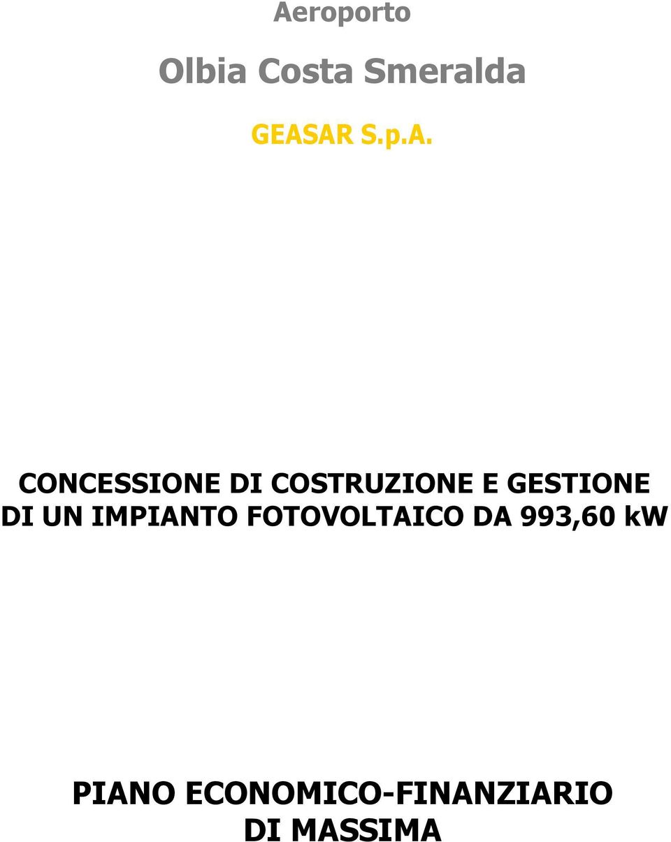 GESTIONE DI UN IMPIANTO FOTOVOLTAICO DA