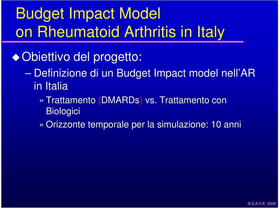 model nell AR in Italia» Trattamento (DMARDs) vs.