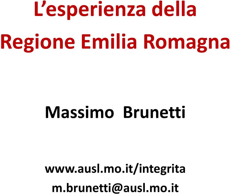 Brunetti www.ausl.mo.