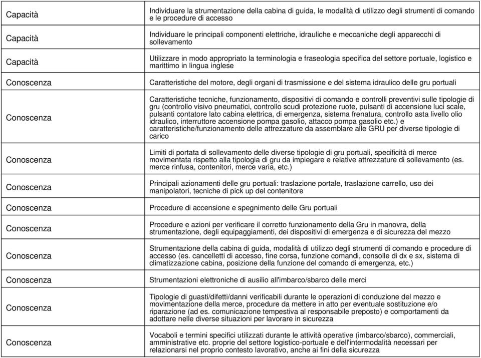 comando e controlli preventivi sulle tipologie di gru (controllo visivo pneumatici, controllo scudi protezione ruote, pulsanti di accensione luci scale, pulsanti contatore lato cabina elettrica, di