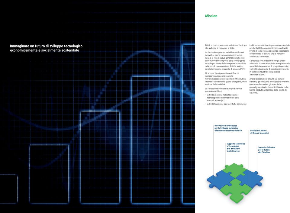 Forte delle competenze acquisite nelle reti di comunicazione, FUB ha inoltre ampliato il proprio orizzonte di azione all ICT.