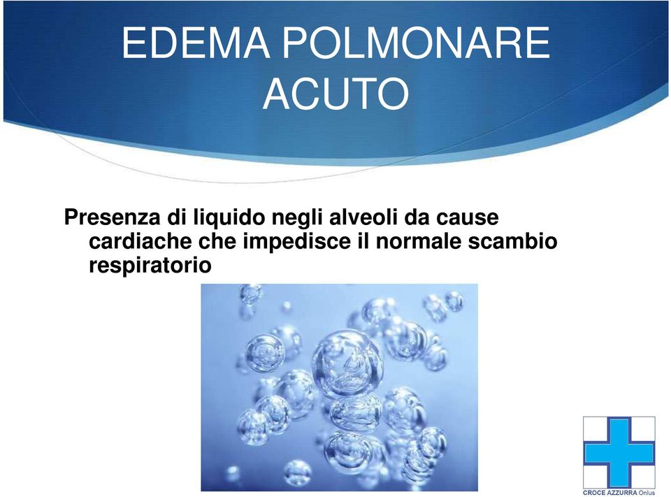 alveoli da cause cardiache