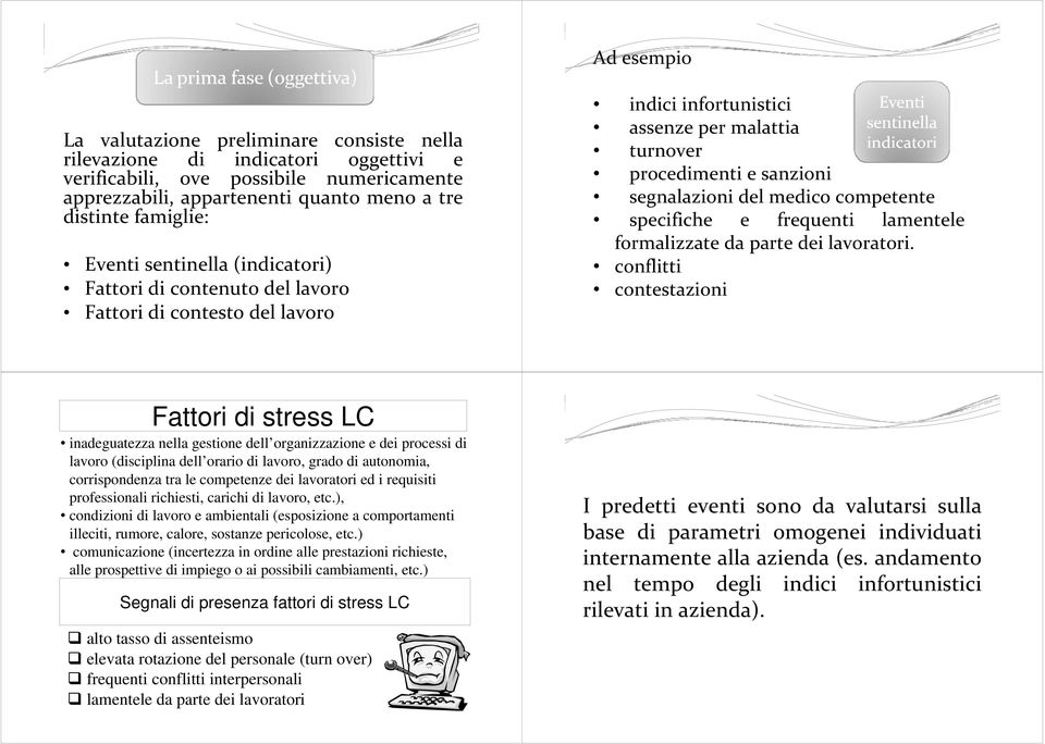 competente specifiche e frequenti lamentele formalizzate da parte dei lavoratori.