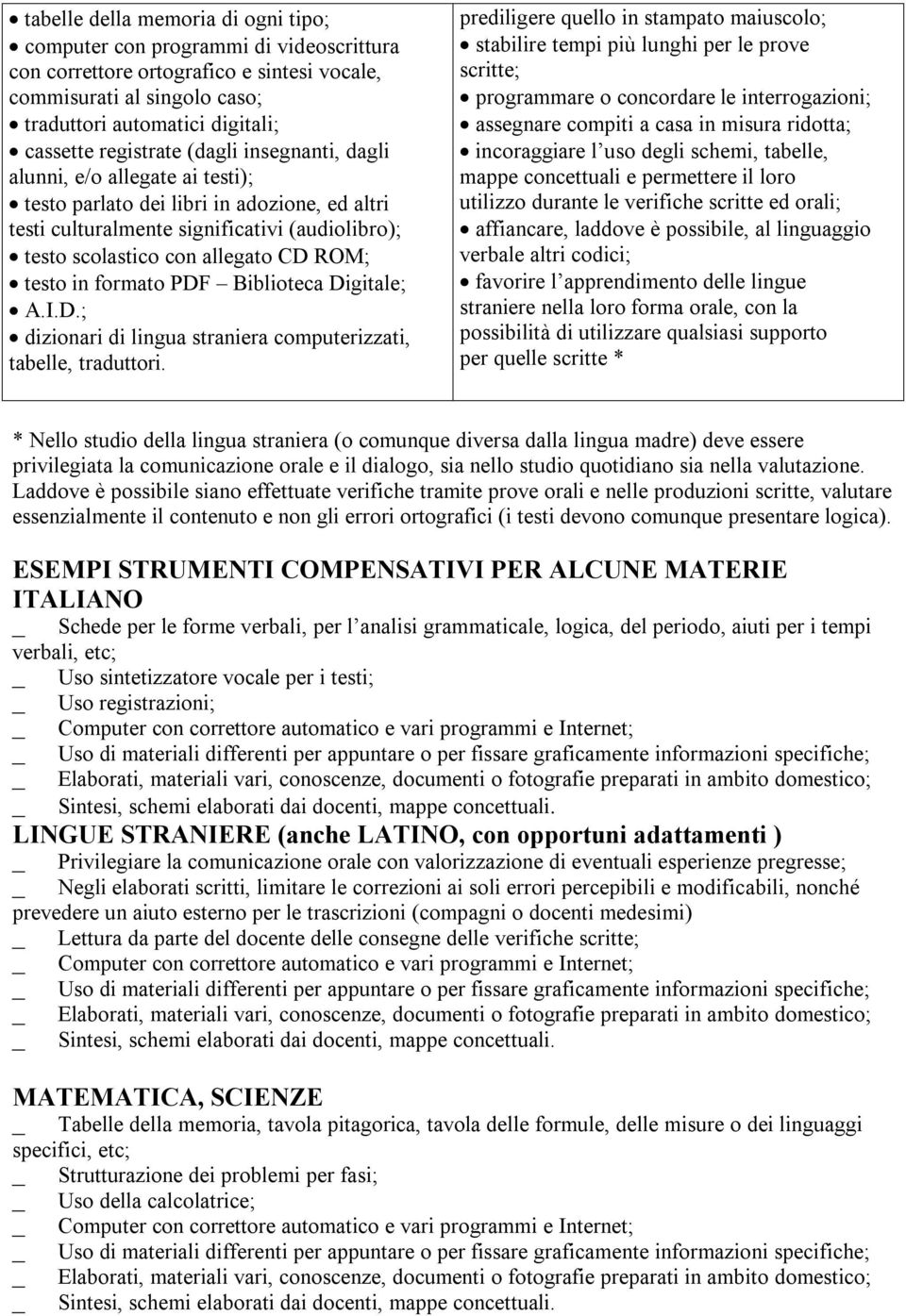 testo in formato PDF Biblioteca Digitale; A.I.D.; dizionari di lingua straniera computerizzati, tabelle, traduttori.