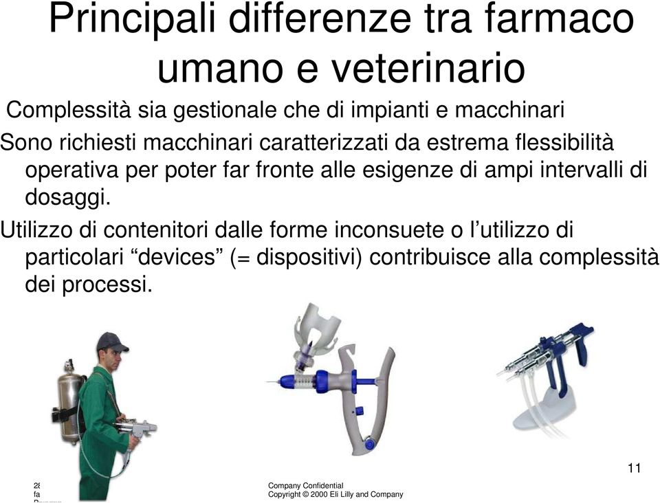 Utilizzo di contenitori dalle forme inconsuete o l utilizzo di particolari devices (= dispositivi) contribuisce alla