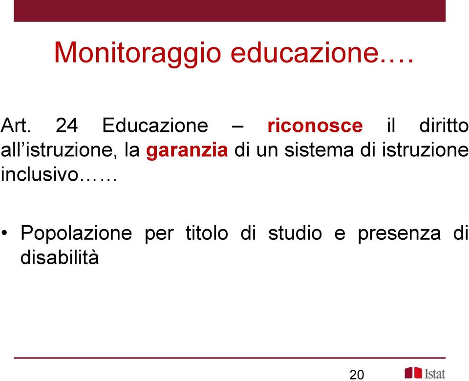 istruzione, la garanzia di un sistema di