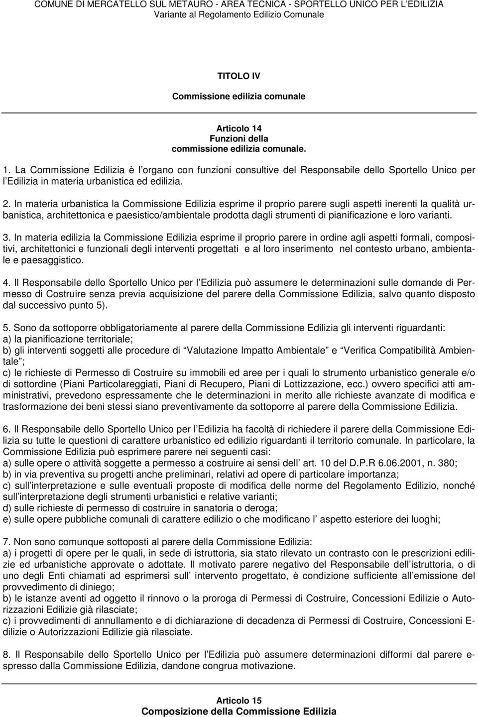 pianificazione e loro varianti. 3.