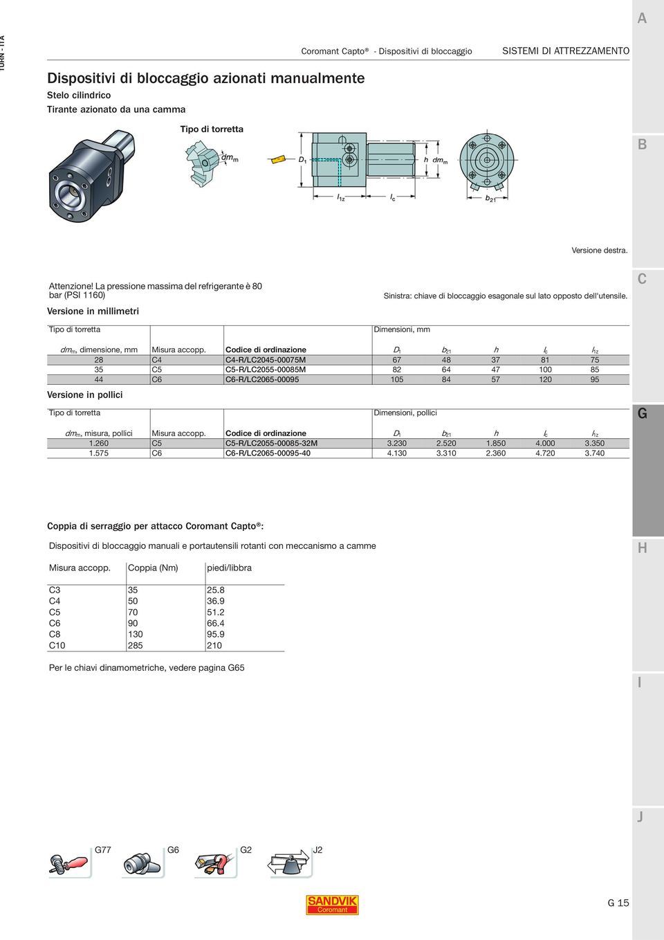 Dimensioni, mm dm m, dimensione, mm Misura accopp.