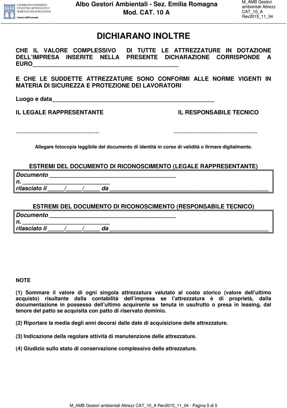 ------------------------------------------- Allegare fotocopia leggibile del documento di identità in corso di validità o firmare digitalmente.