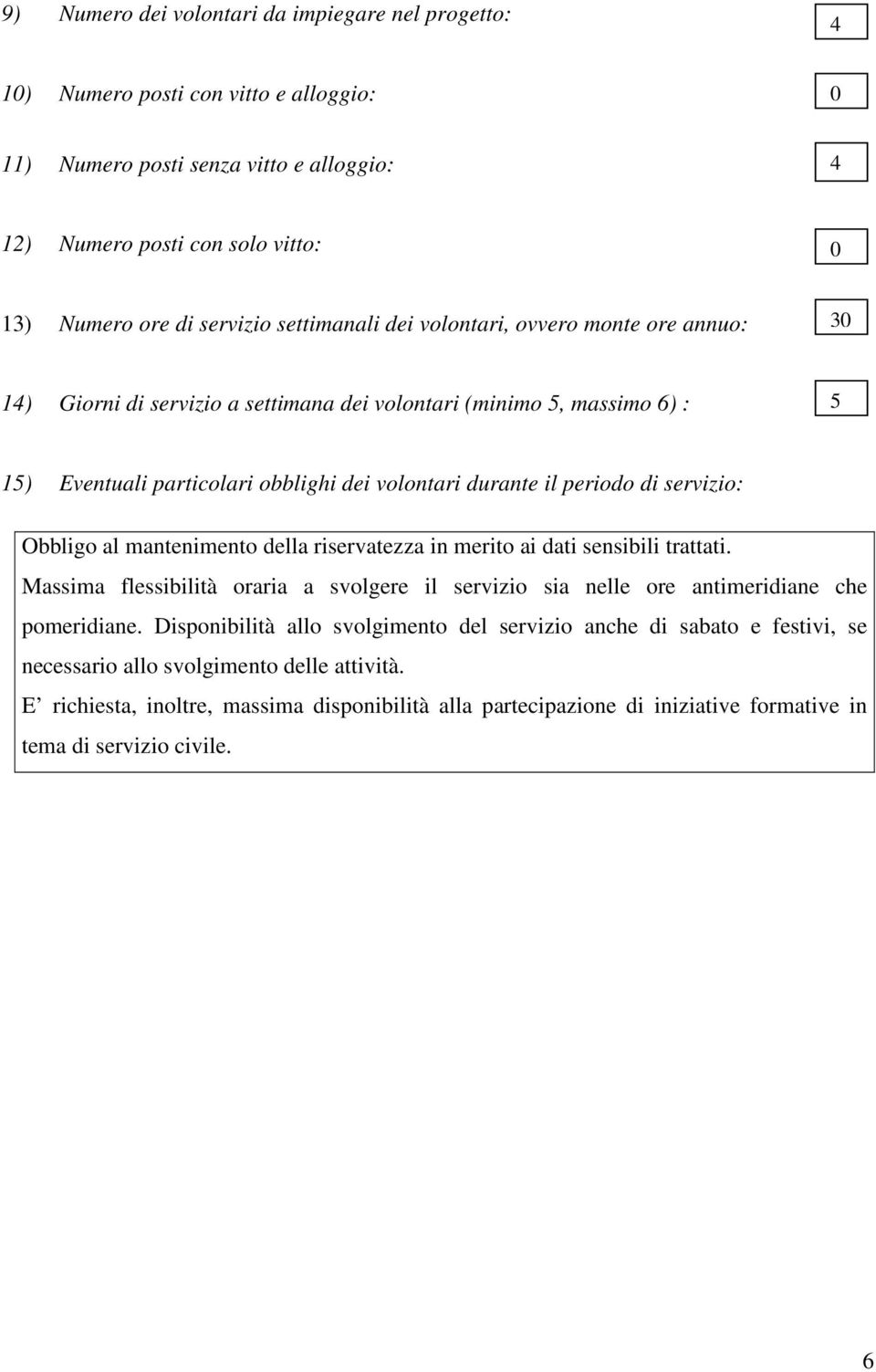 servizio: Obbligo al mantenimento della riservatezza in merito ai dati sensibili trattati. Massima flessibilità oraria a svolgere il servizio sia nelle ore antimeridiane che pomeridiane.