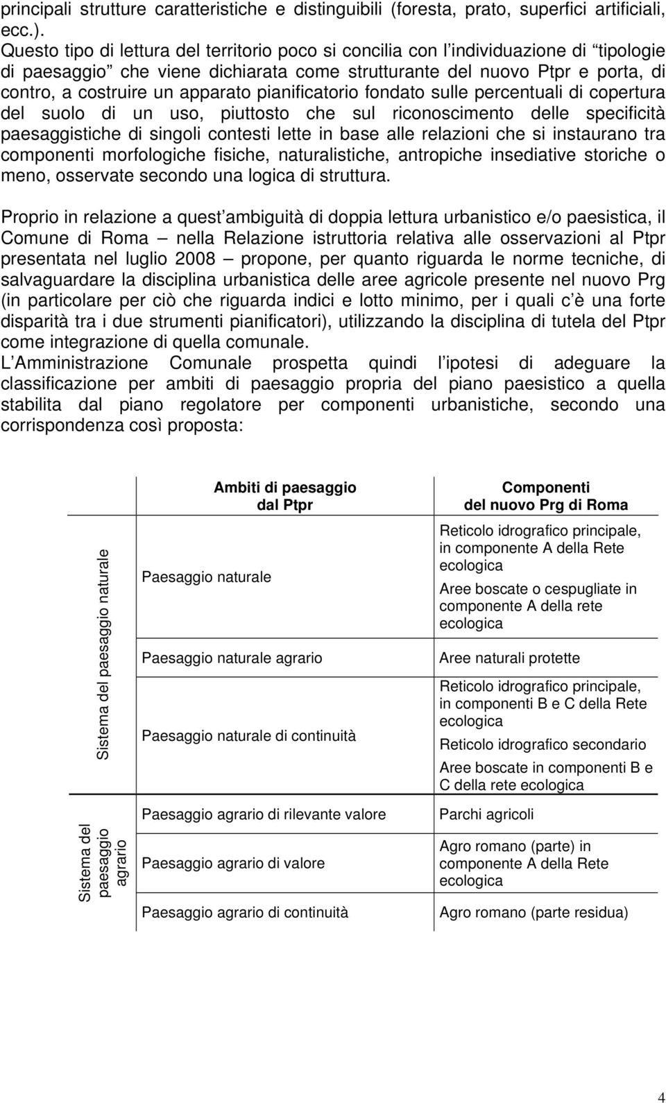 pianificatorio fondato sulle percentuali di copertura del suolo di un uso, piuttosto che sul riconoscimento delle specificità paesaggistiche di singoli contesti lette in base alle relazioni che si