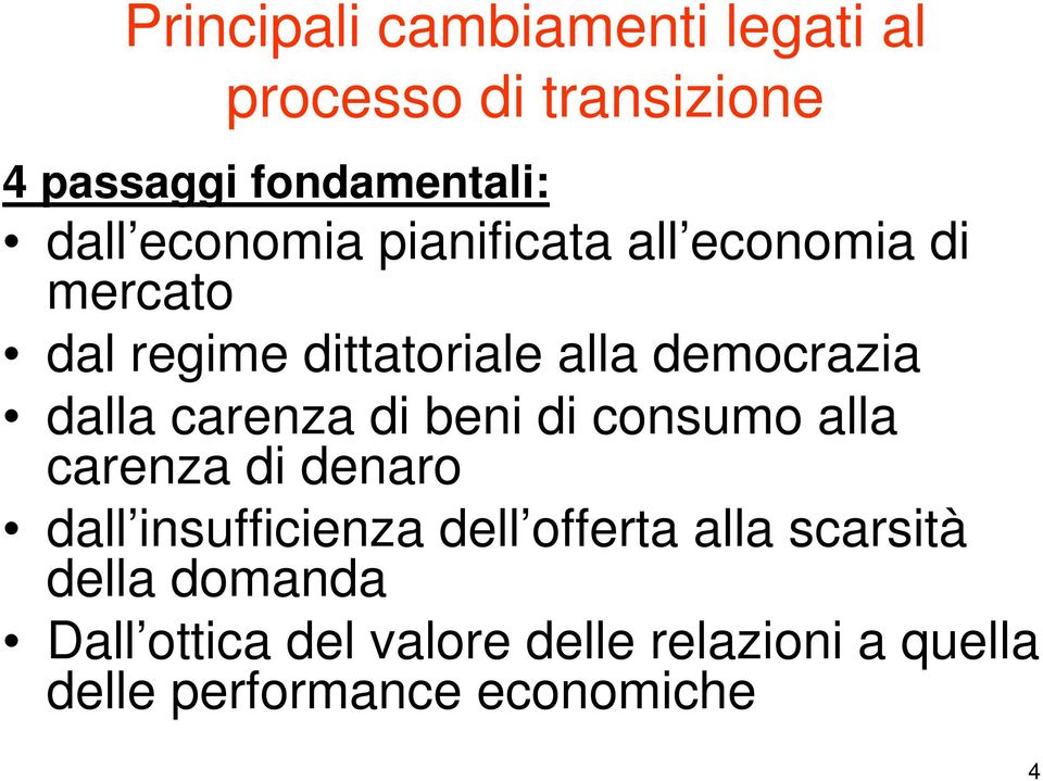 carenza di beni di consumo alla carenza di denaro dall insufficienza dell offerta alla