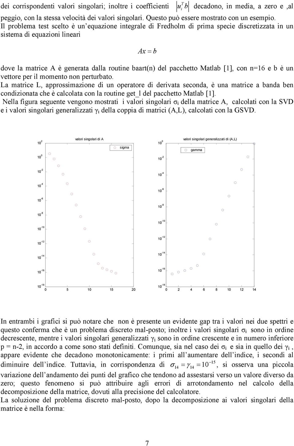 è un vettore per l momento non perturato. La matrce L, approssmazone d un operatore d dervata seconda, è una matrce a anda en condzonata che è calcolata con la routne get_l del pacchetto Matla [1].