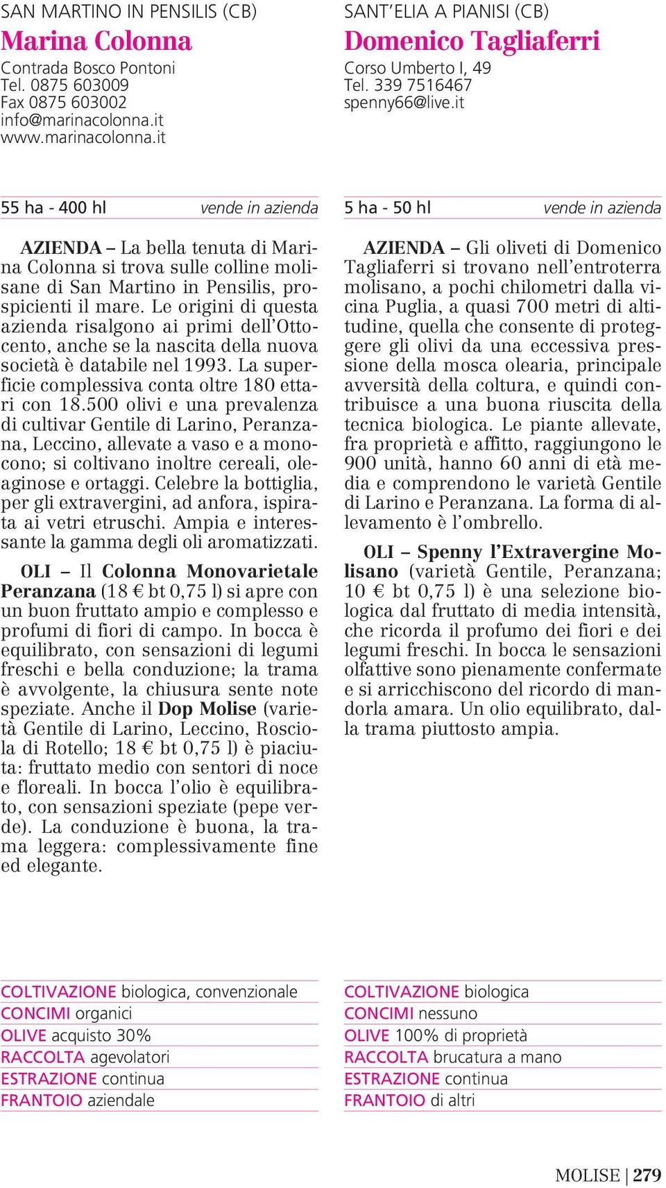 Le origini di questa azienda risalgono ai primi dell Ottocento, anche se la nascita della nuova società è databile nel 1993. La superficie complessiva conta oltre 180 ettari con 18.