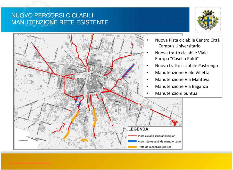 Europa Casello Poldi Nuovo tratto ciclabile Pastrengo Manutenzione Viale