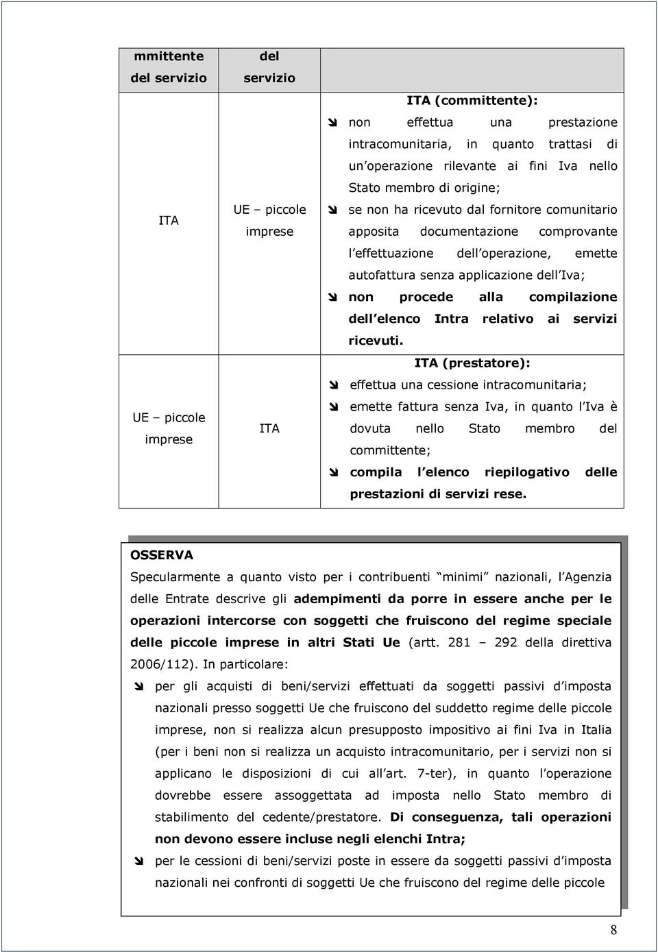 Iva; non procede alla compilazione dell elenco Intra relativo ai servizi ricevuti.