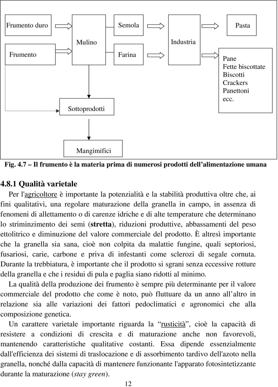 1 Qualità varietale Per l'agricoltore è importante la potenzialità e la stabilità produttiva oltre che, ai fini qualitativi, una regolare maturazione della granella in campo, in assenza di fenomeni