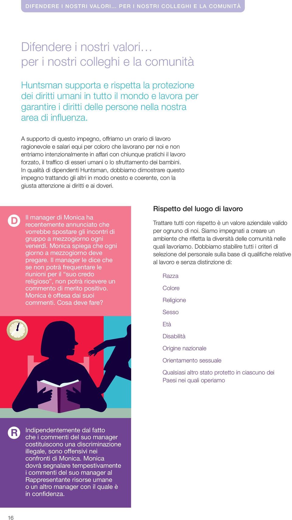 A supporto di questo impegno, offriamo un orario di lavoro ragionevole e salari equi per coloro che lavorano per noi e non entriamo intenzionalmente in affari con chiunque pratichi il lavoro forzato,