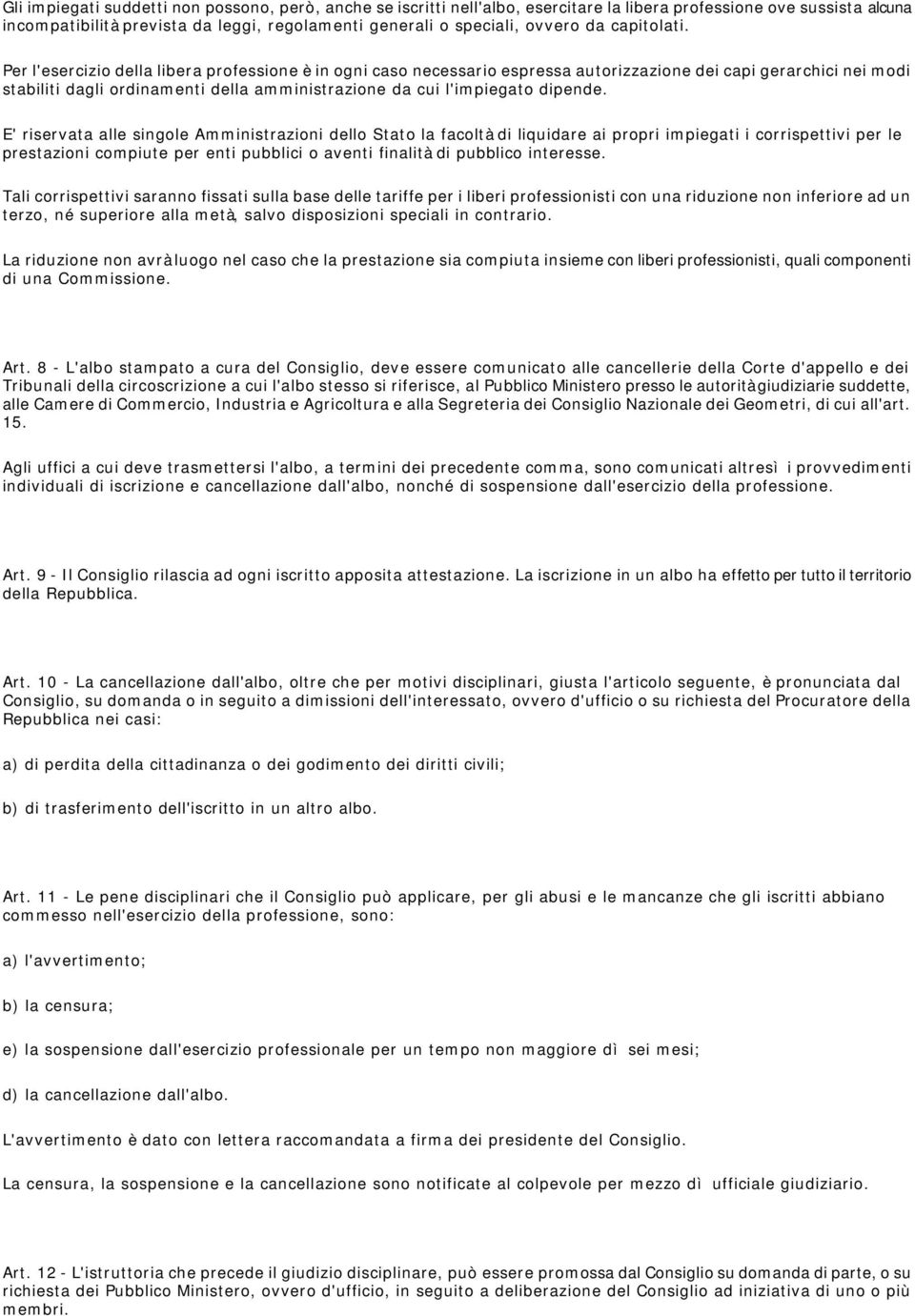 Per l'esercizio della libera professione è in ogni caso necessario espressa autorizzazione dei capi gerarchici nei modi stabiliti dagli ordinamenti della amministrazione da cui l'impiegato dipende.