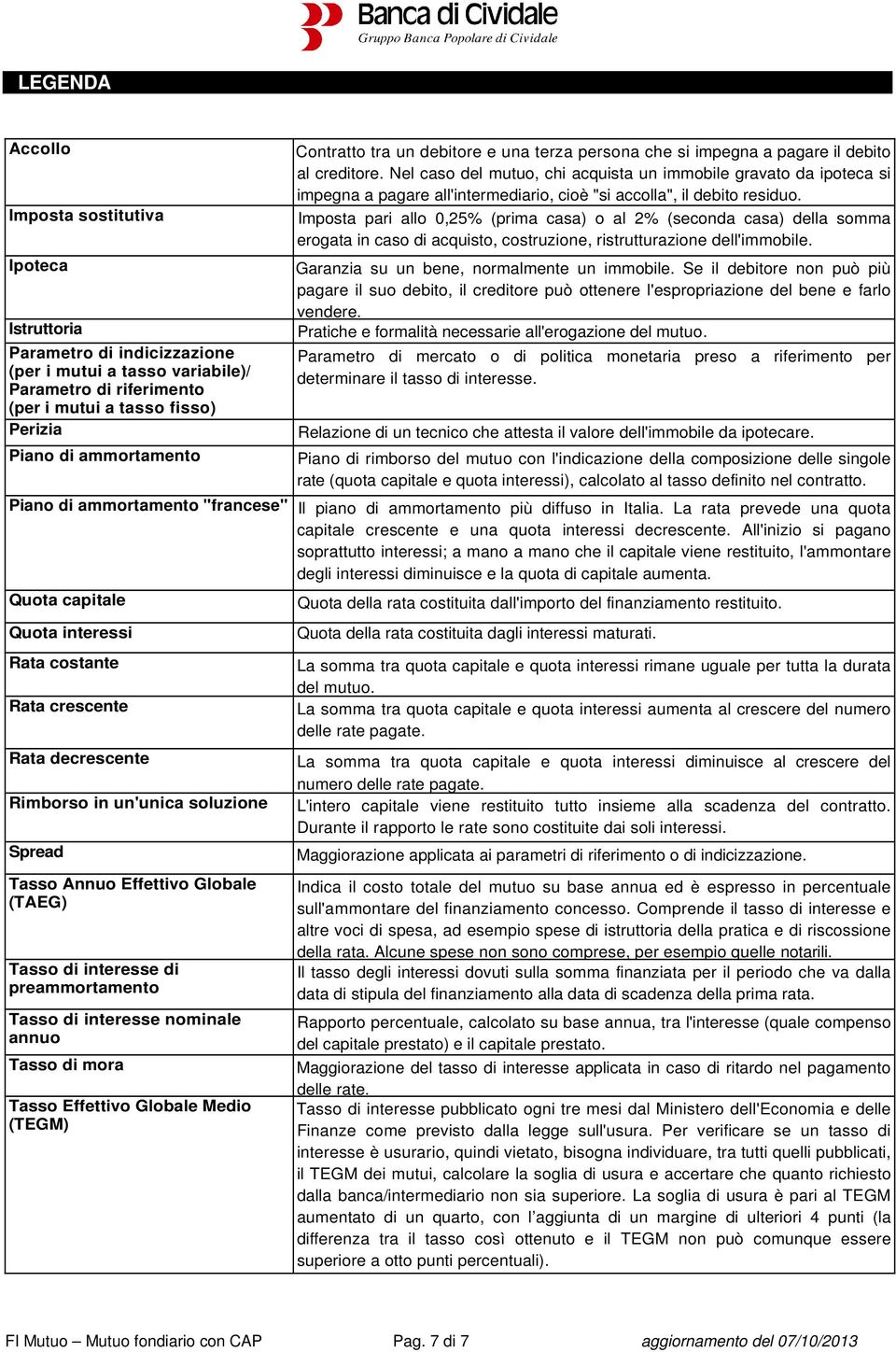 Nel caso del mutuo, chi acquista un immobile gravato da ipoteca si impegna a pagare all'intermediario, cioè "si accolla", il debito residuo.