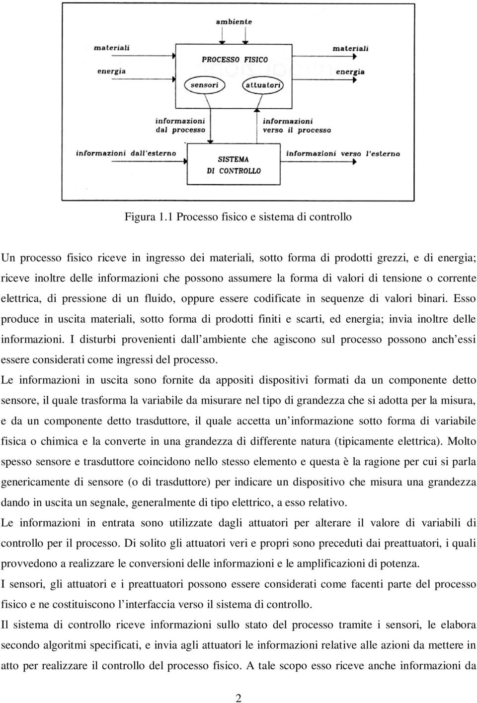 forma di valori di tensione o corrente elettrica, di pressione di un fluido, oppure essere codificate in sequenze di valori binari.