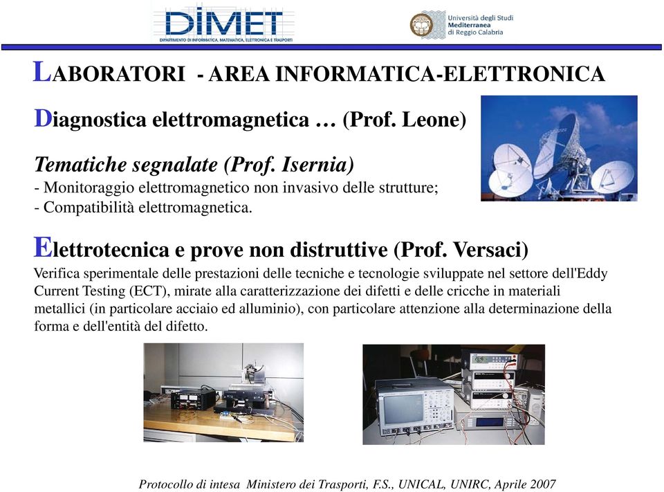 Elettrotecnica e prove non distruttive (Prof.