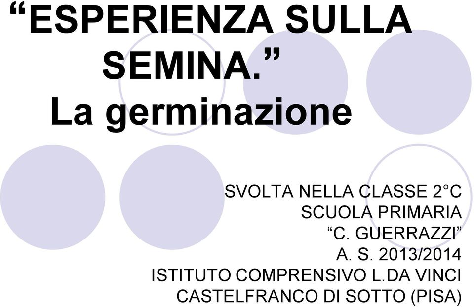 SCUOLA PRIMARIA C. GUERRAZZI A. S.