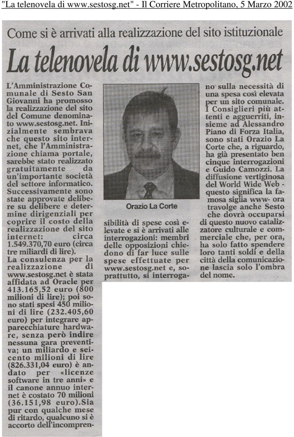 net" - Il Corriere