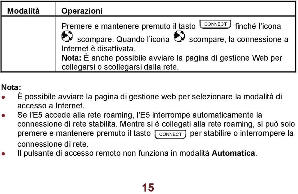 Nota: È possibile avviare la pagina di gestione web per selezionare la modalità di accesso a Internet.