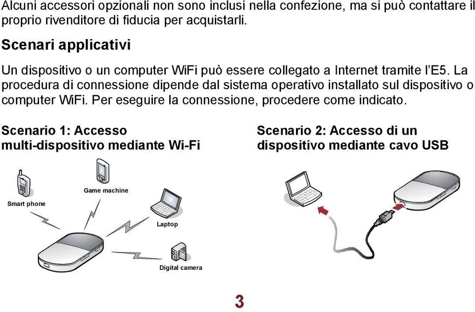 La procedura di connessione dipende dal sistema operativo installato sul dispositivo o computer WiFi.