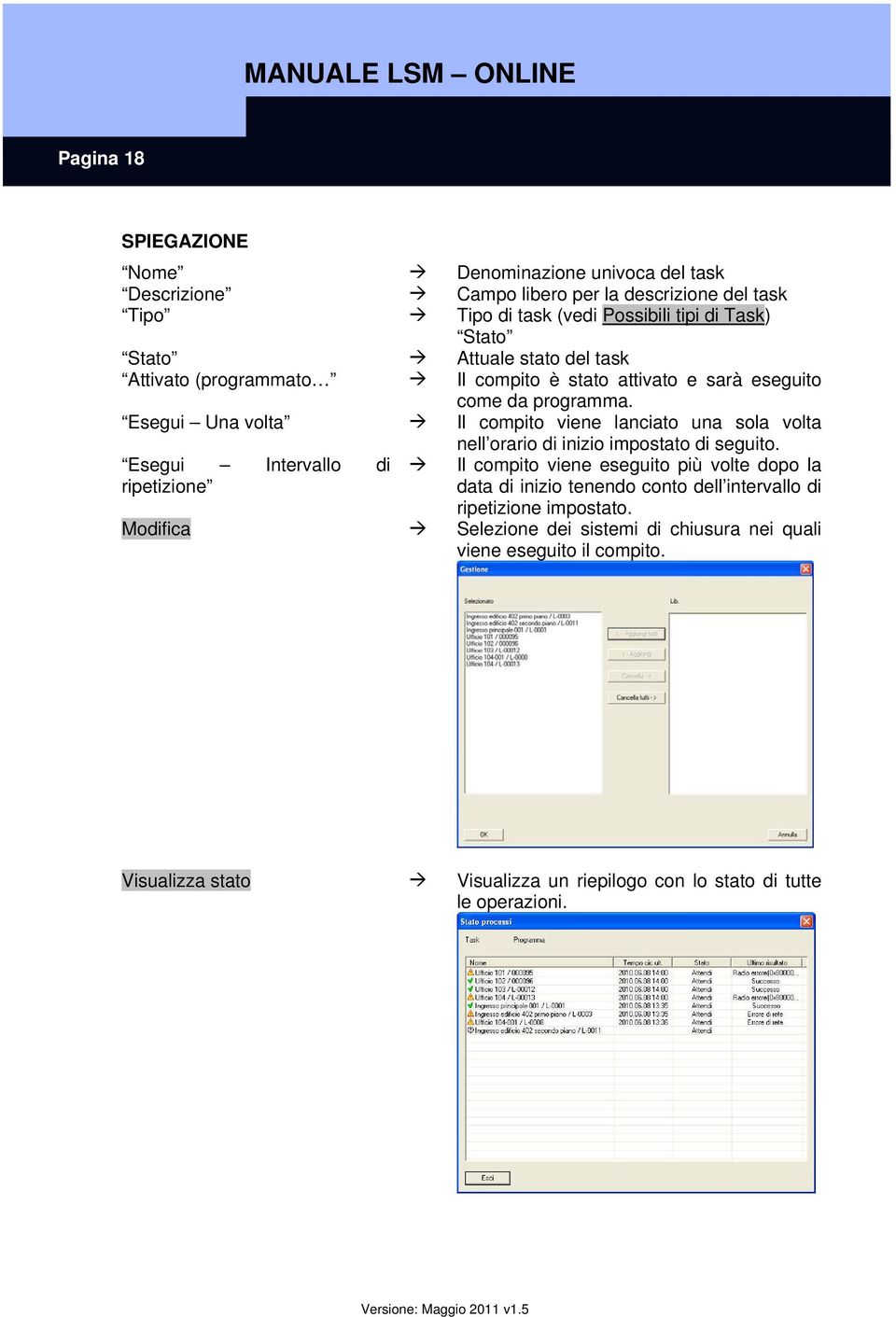 Esegui Una volta Il compito viene lanciato una sola volta nell orario di inizio impostato di seguito.