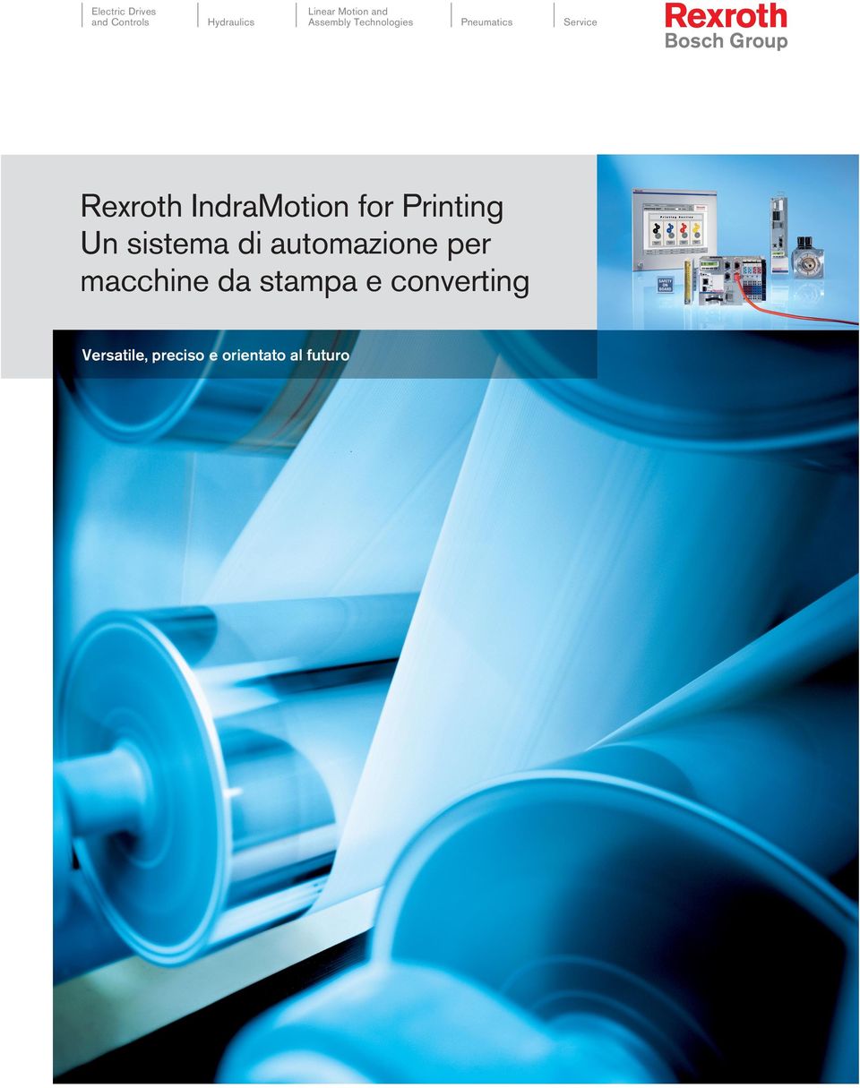 sistema di automazione per macchine da stampa e converting