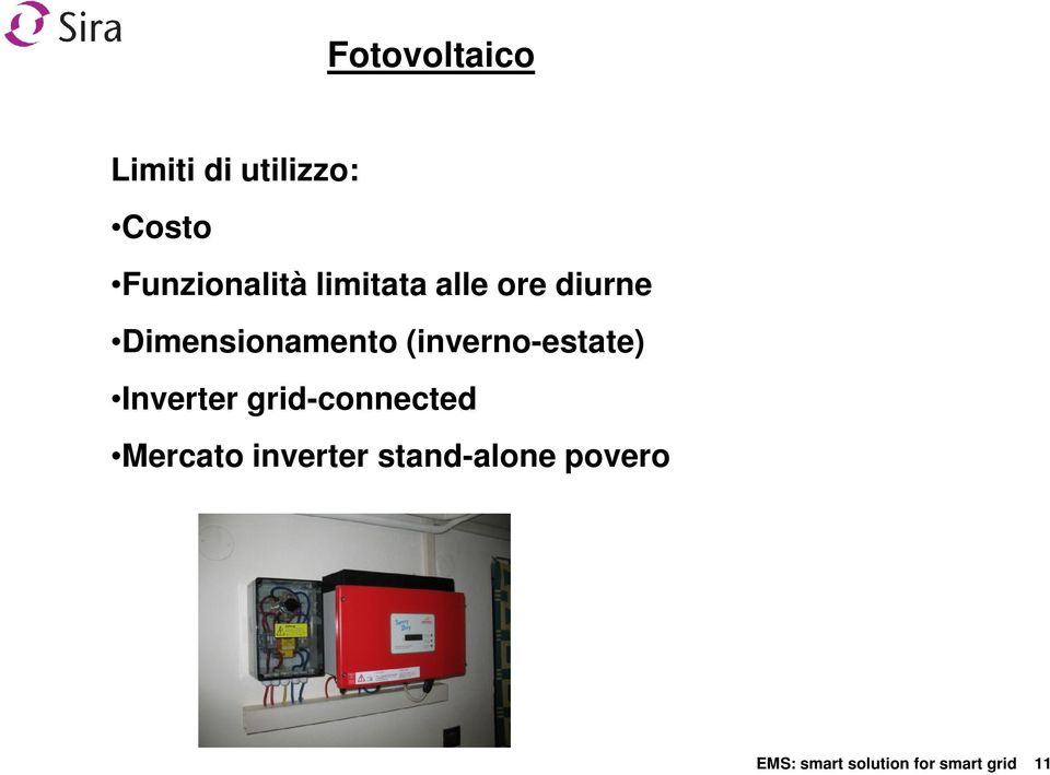 (inverno-estate) Inverter grid-connected Mercato