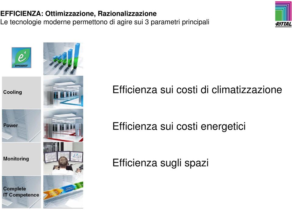 parametri principali Efficienza sui costi di