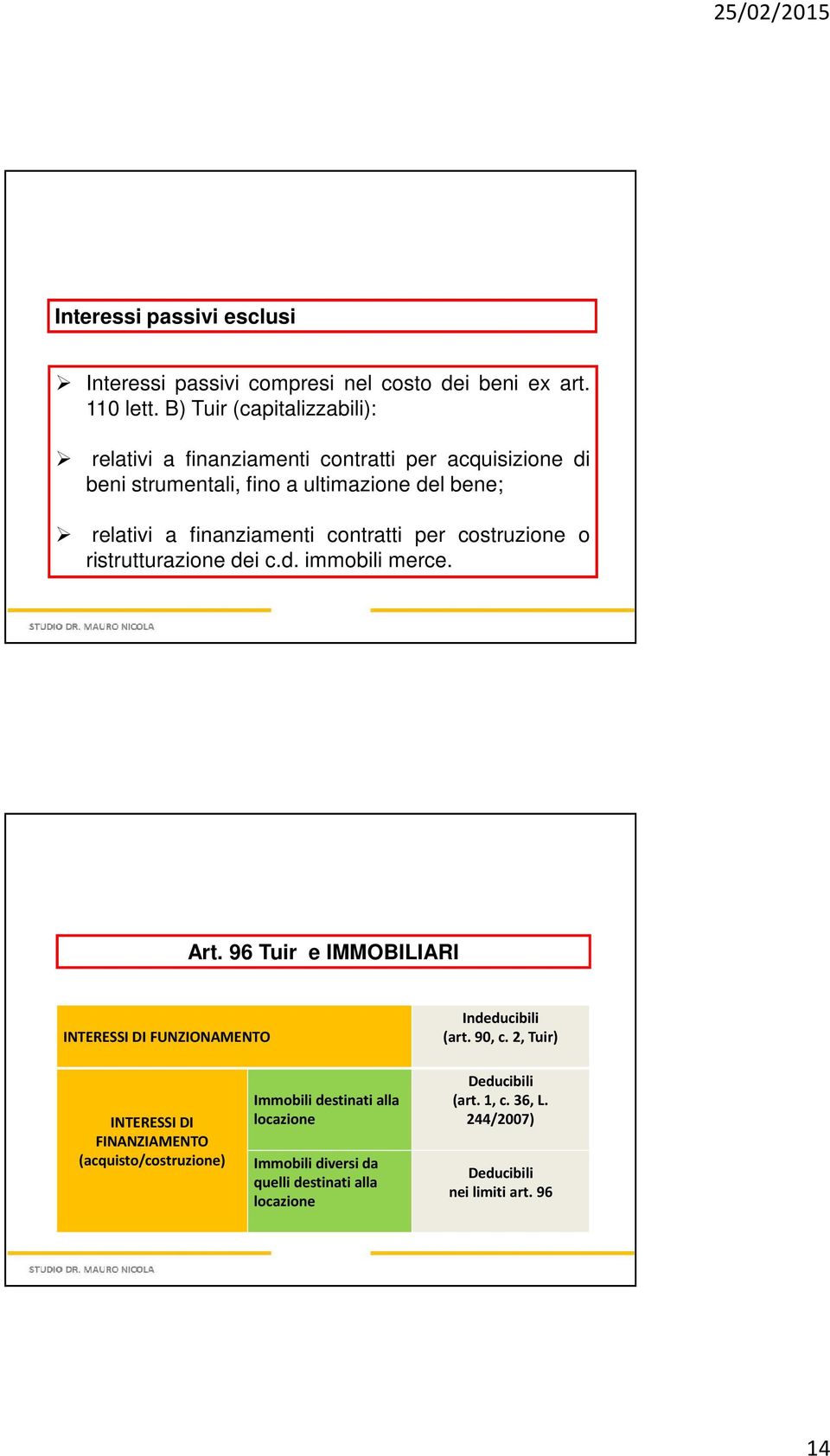 finanziamenti contratti per costruzione o ristrutturazione dei c.d. immobili merce. Art.