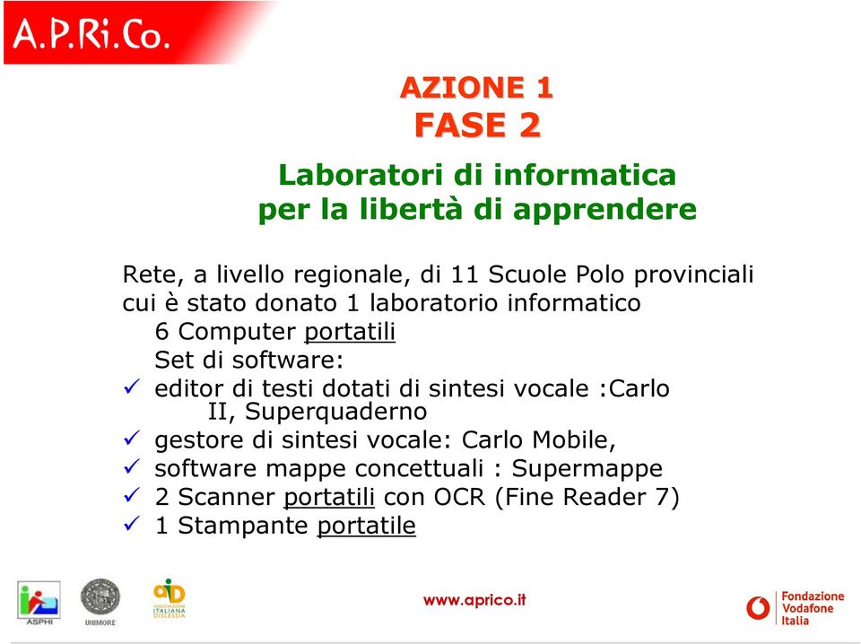 software: editor di testi dotati di sintesi vocale :Carlo II, Superquaderno gestore di sintesi vocale: