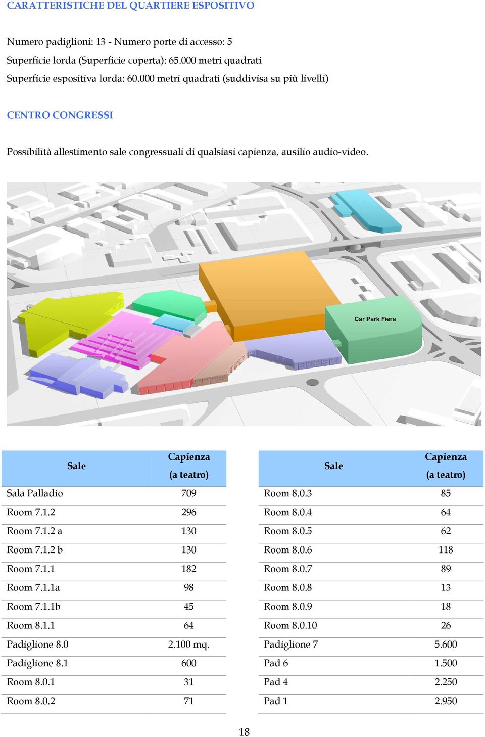 Sale Capienza Capienza Sale (a teatro) (a teatro) Sala Palladio 709 Room 8.0.3 85 Room 7.1.2 296 Room 8.0.4 64 Room 7.1.2 a 130 Room 8.0.5 62 Room 7.1.2 b 130 Room 8.0.6 118 Room 7.1.1 182 Room 8.
