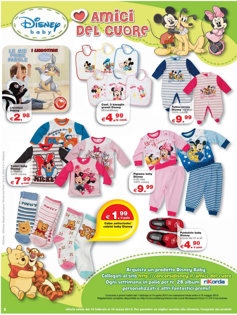 99 Pigiama baby Disney 9/36 mesi 100% cotone 9. 99 1.