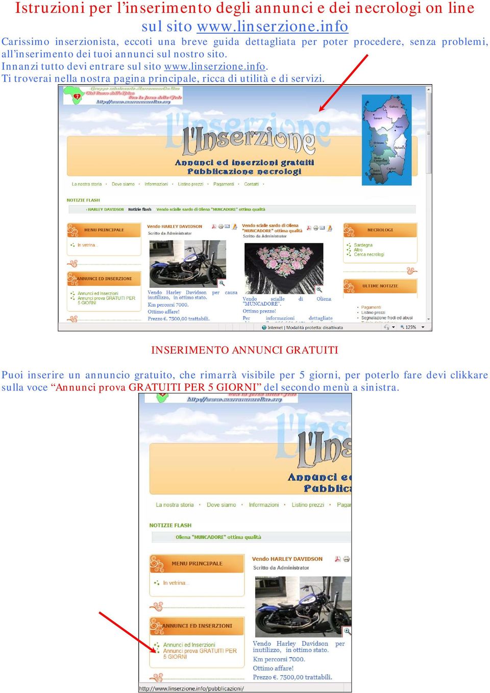 sito. Innanzi tutto devi entrare sul sito www.linserzione.info. Ti troverai nella nostra pagina principale, ricca di utilità e di servizi.