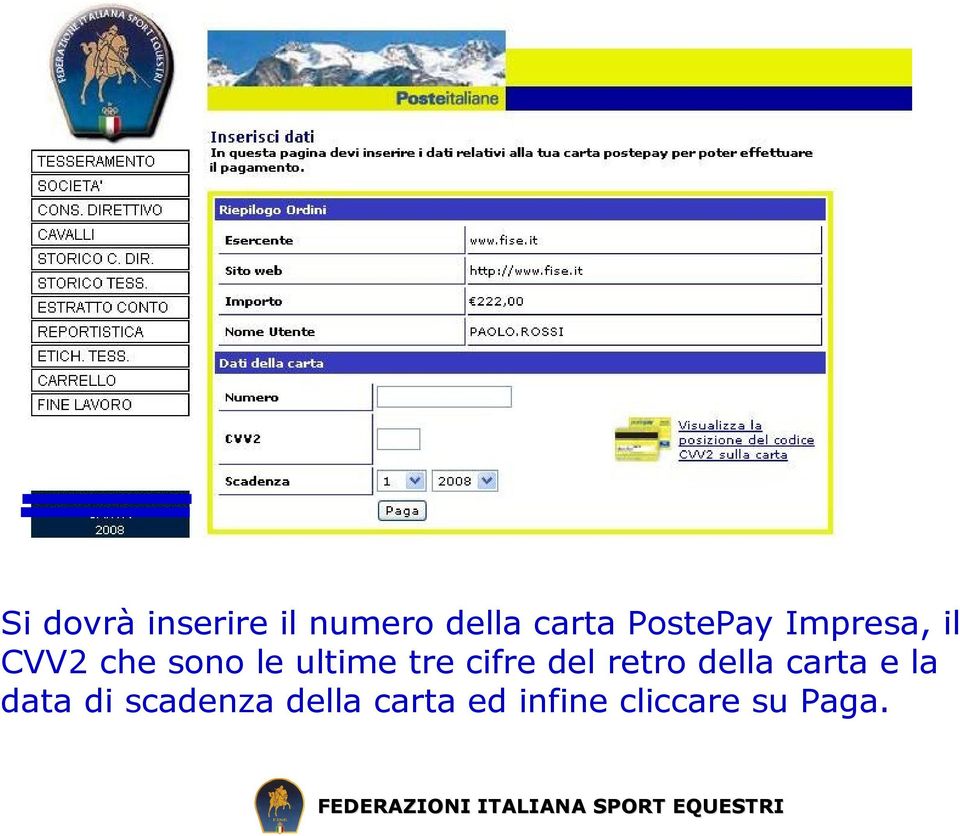 tre cifre del retro della carta e la data di