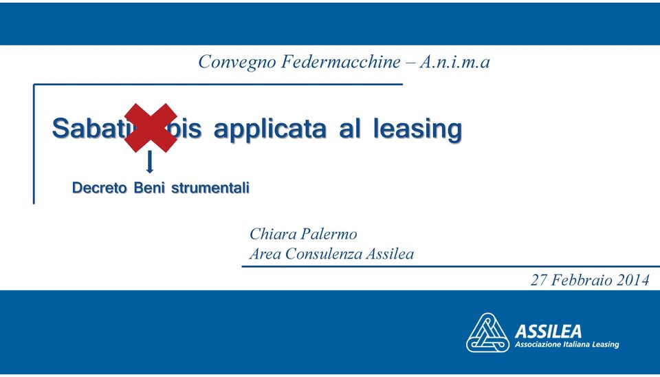 a Sabatini bis applicata al leasing