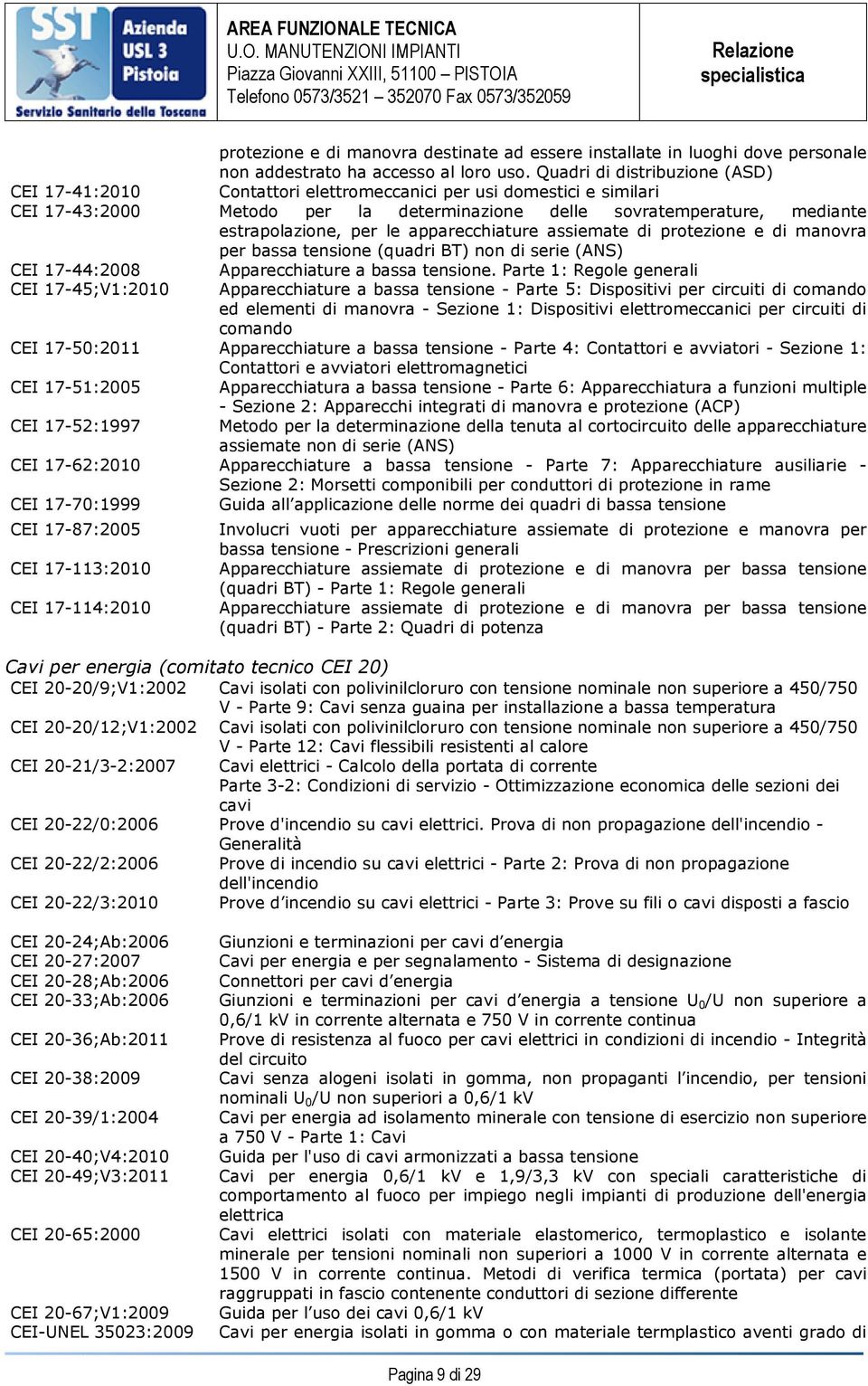 le apparecchiature assiemate di protezione e di manovra per bassa tensione (quadri BT) non di serie (ANS) CEI 17-44:2008 Apparecchiature a bassa tensione.