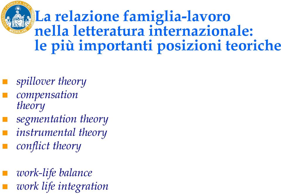 spillover theory compensation theory segmentation theory