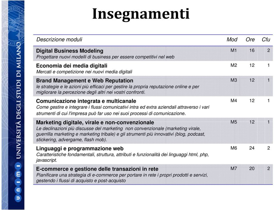 Comunicazione integrata e multicanale Come gestire e integrare i flussi comunicativi intra ed extra aziendali attraverso i vari strumenti di cui l'impresa può far uso nei suoi processi di