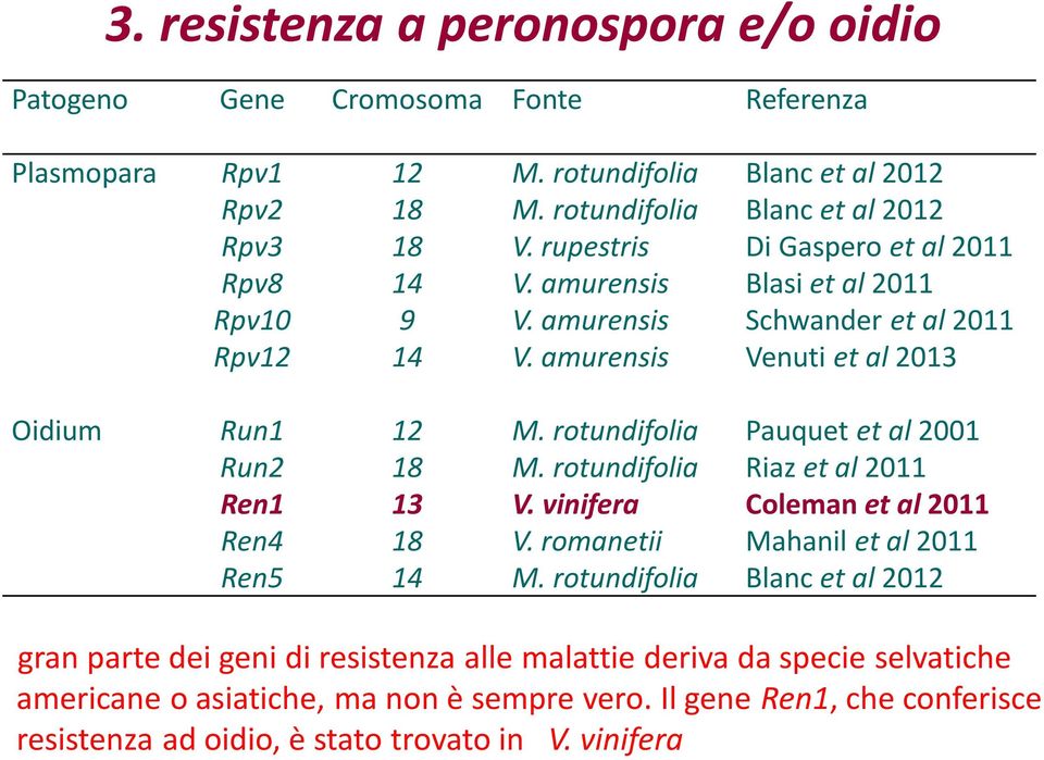 rotundifolia Pauquet et al 2001 Run2 18 M. rotundifolia Riaz et al 2011 Ren1 13 V. vinifera Coleman et al 2011 Ren4 18 V. romanetii Mahanil et al 2011 Ren5 14 M.