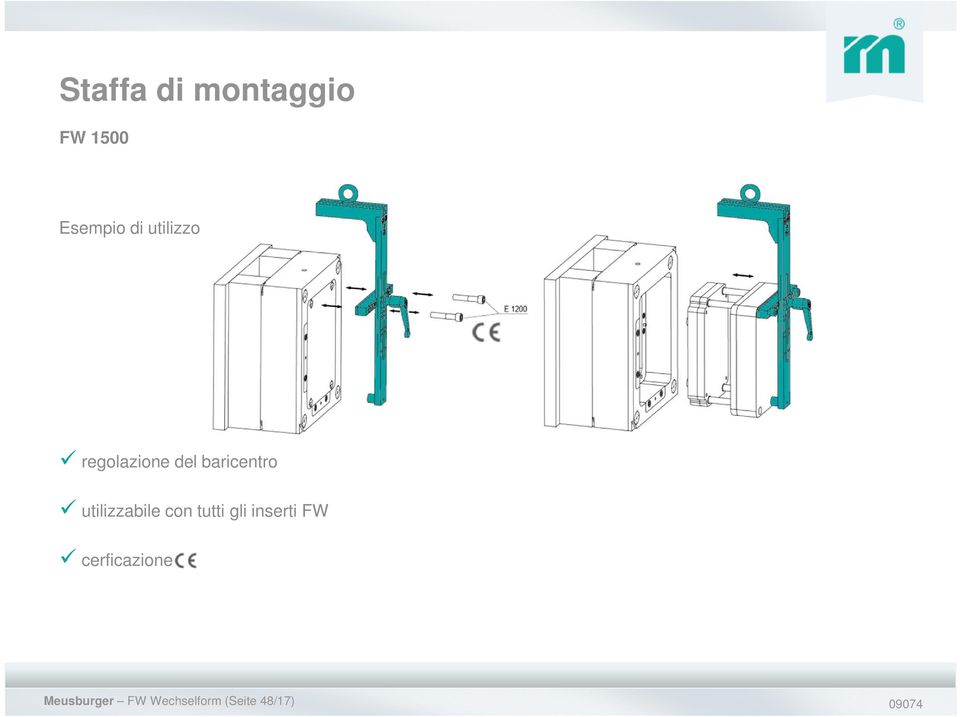 utilizzabile con tutti gli inserti FW