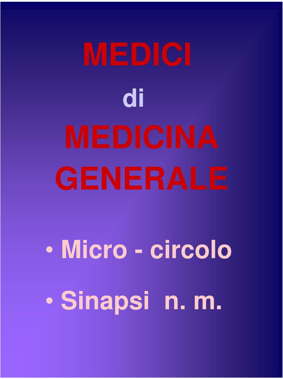 GENERALE Micro