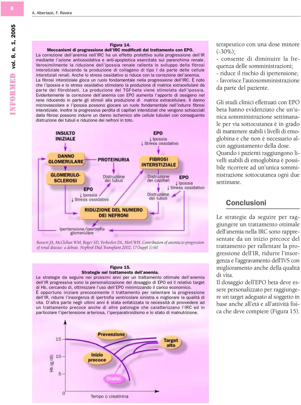 Verosimilmente la riduzione dell ipossia renale rallenta lo sviluppo della fibrosi interstiziale riducendo la produzione di collageno di tipo I da parte delle cellule interstiziali renali.